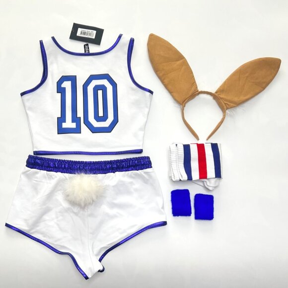 Forplay Bunny Basketball Player Costume Women Size Small / Medium - Picture 4 of 14
